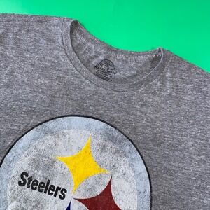 Retro Sport Pittsburgh‎ Steelers T Shirt NFL Football Gray XL